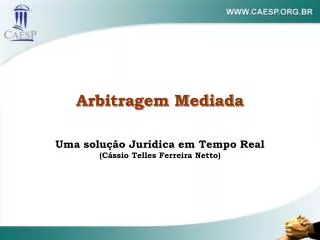 arbitragem mediada