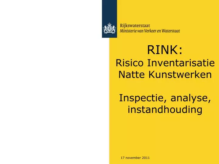 rink risico inventarisatie natte kunstwerken inspectie analyse instandhouding