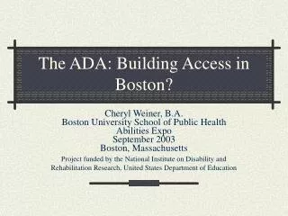 the ada building access in boston