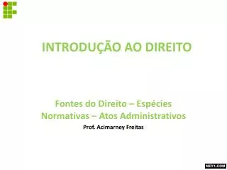 introdu o ao direito