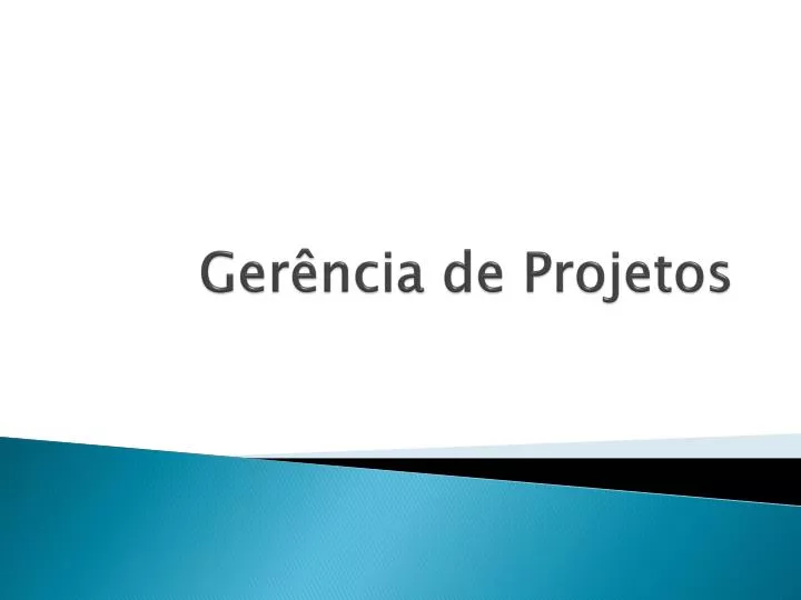 ger ncia de projetos