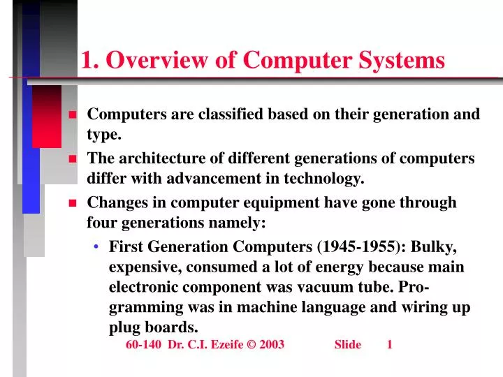1 overview of computer systems