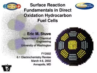 Eric M. Stuve Department of Chemical Engineering University of Washington FY2002