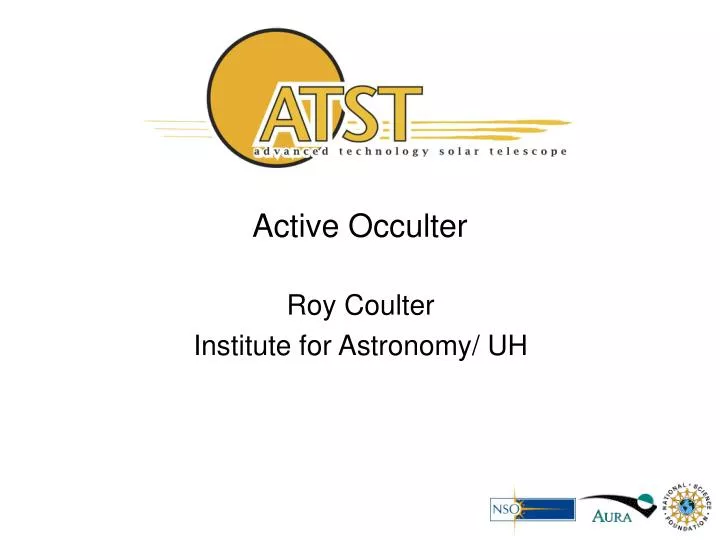 active occulter