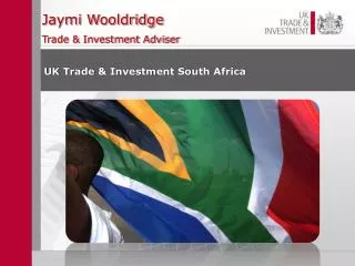 Jaymi Wooldridge Trade &amp; Investment Adviser