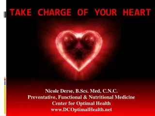 Take charge of your heart