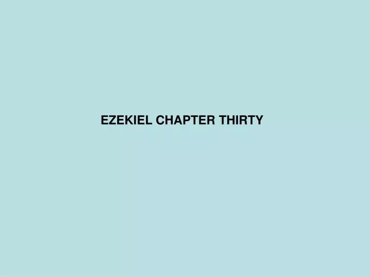 ezekiel chapter thirty