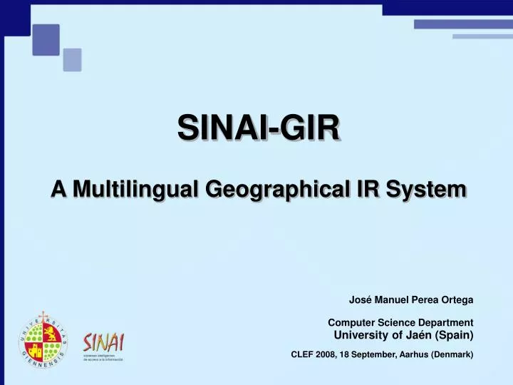 sinai gir a multilingual geographical ir system