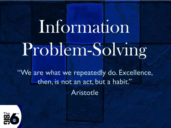 information problem solving