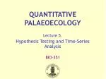 QUANTITATIVE PALAEOECOLOGY - slide 1