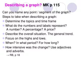 Describing a graph? MK p 115