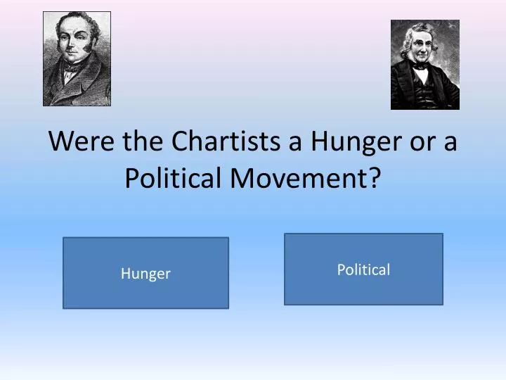 were the chartists a hunger or a political movement