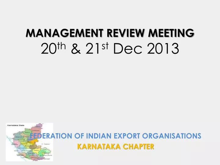 management review meeting 20 th 21 st dec 2013