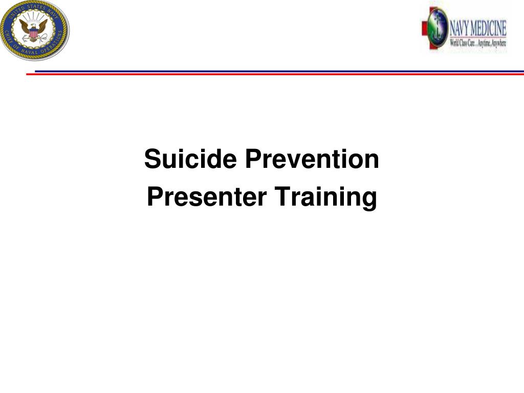 PPT - Suicide Prevention Presenter Training PowerPoint Presentation ...