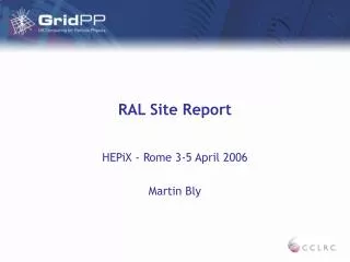 RAL Site Report