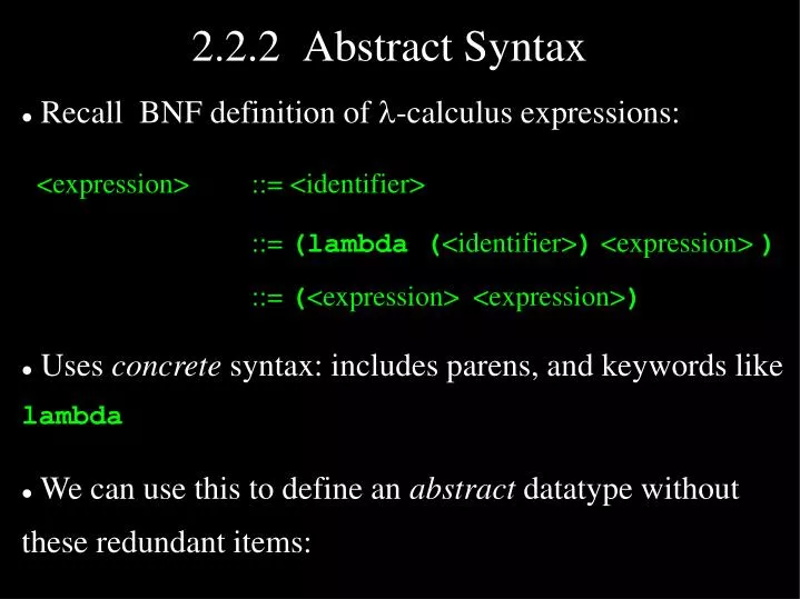 2 2 2 abstract syntax