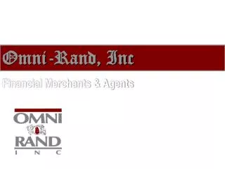Financial Merchants &amp; Agents