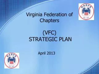Virginia Federation of Chapters (VFC) STRATEGIC PLAN