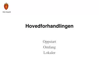 hovedforhandlingen