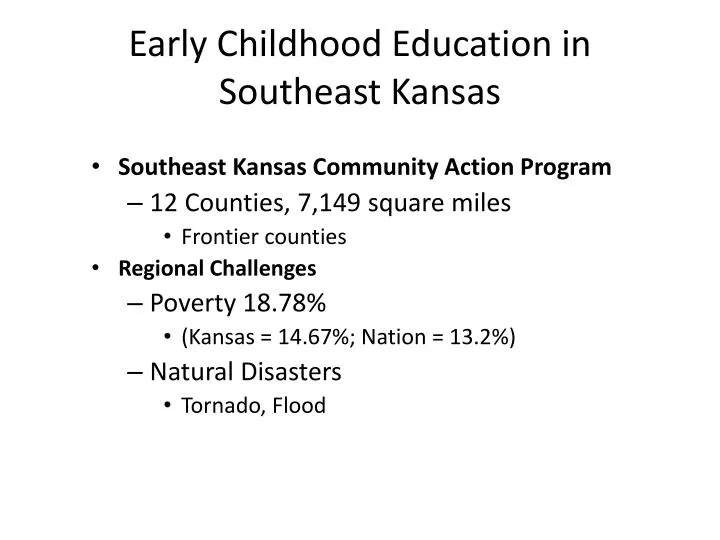 early childhood education in southeast kansas