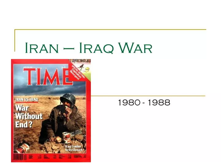 iran iraq war