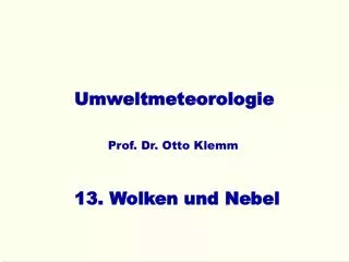 umweltmeteorologie