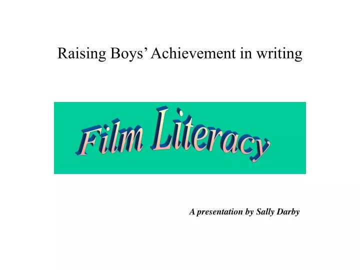 raising boys achievement in writing
