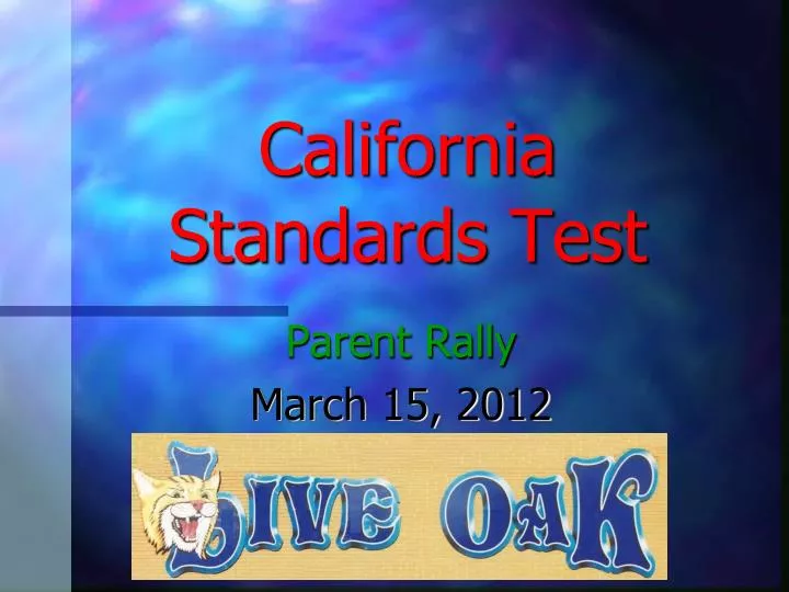 california standards test