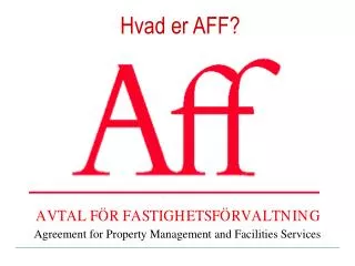 hvad er aff