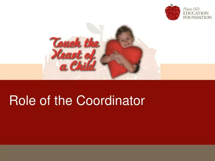 role of the coordinator