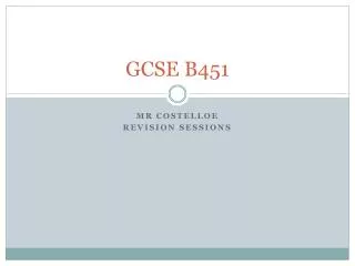 GCSE B451