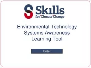 Environmental Technology Systems Awareness Learning Tool