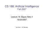 Understanding Bayes' Nets: Inference, Independence, and Causal Structures in AI - slide 1