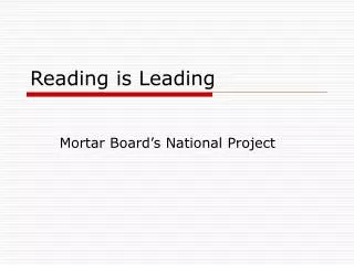 Reading is Leading