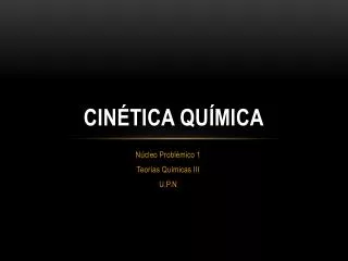 cin tica qu mica