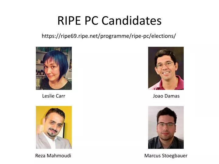 ripe pc candidates