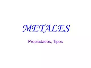 metales
