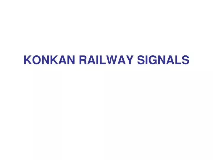 konkan railway signals