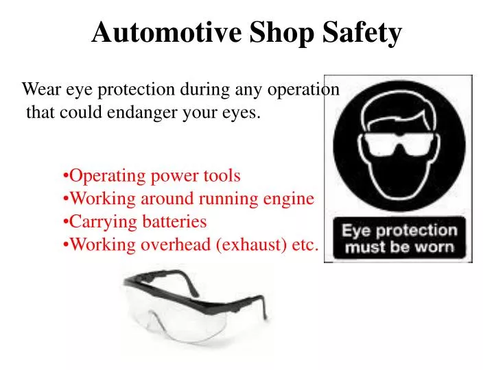 automotive shop safety