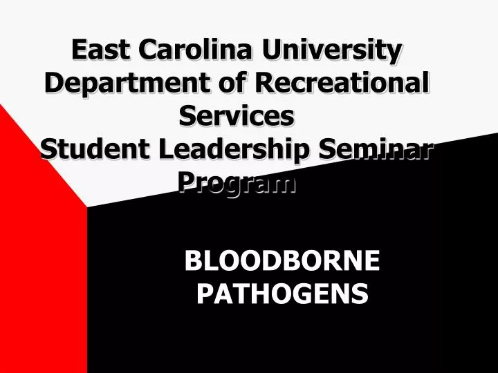 east carolina university department of recreational services student leadership seminar program