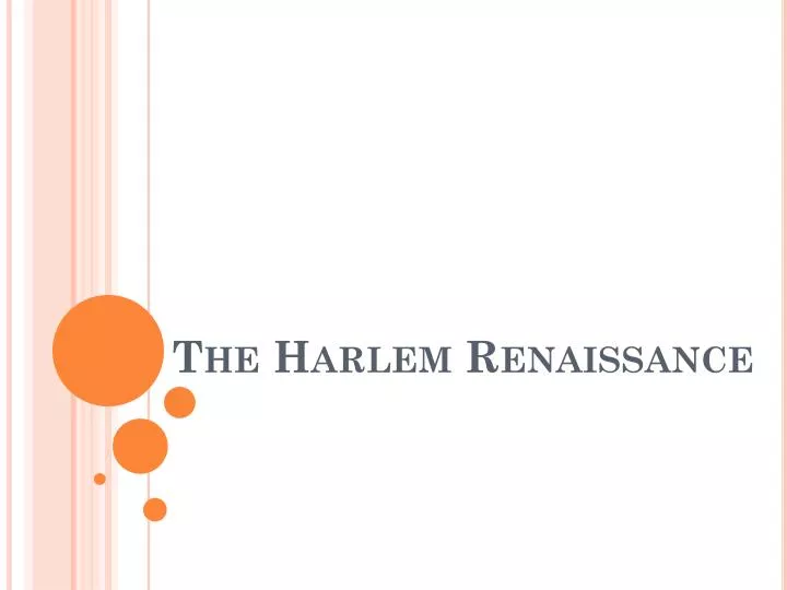 the harlem renaissance