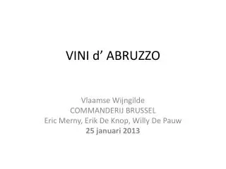 vini d abruzzo