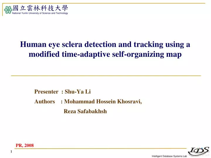 human eye sclera detection and tracking using a modified time adaptive self organizing map