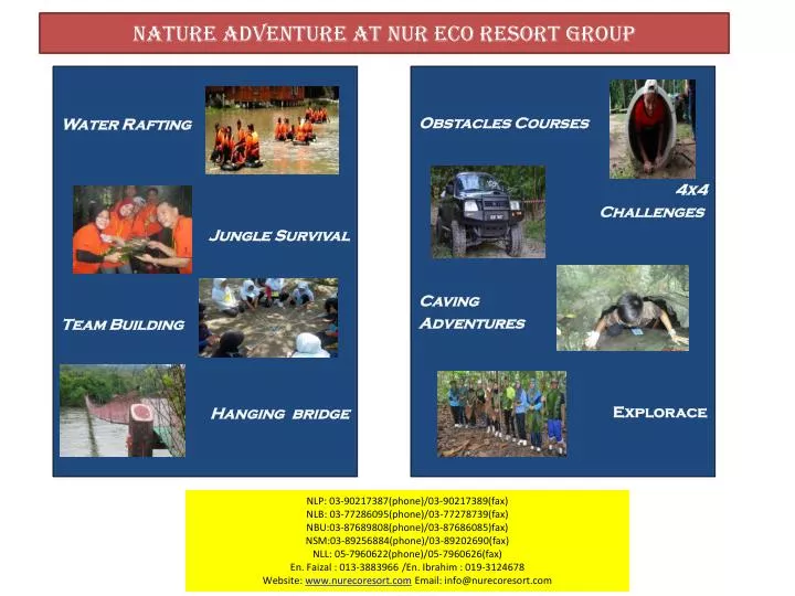 nature adventure at nur eco resort group