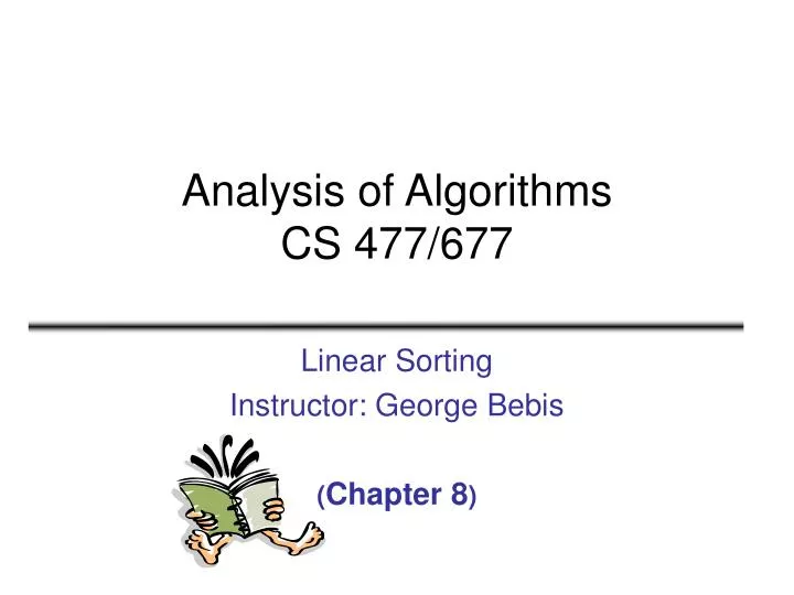 analysis of algorithms cs 477 677