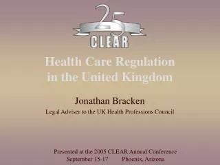 Health Care Regulation in the United Kingdom