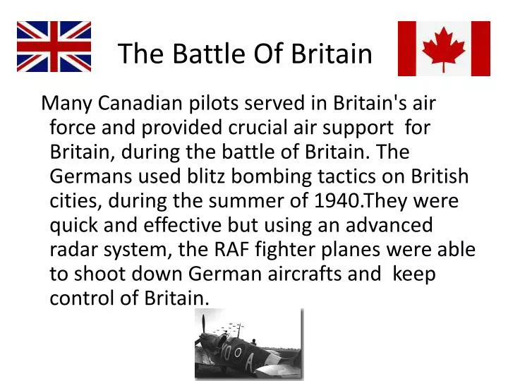 the battle of britain