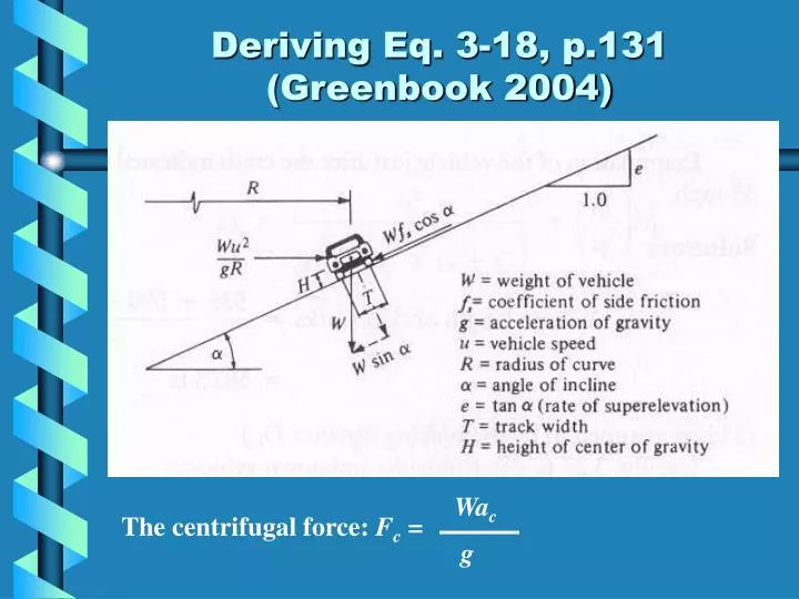 deriving eq 3 18 p 131 greenbook 2004