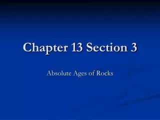 Chapter 13 Section 3