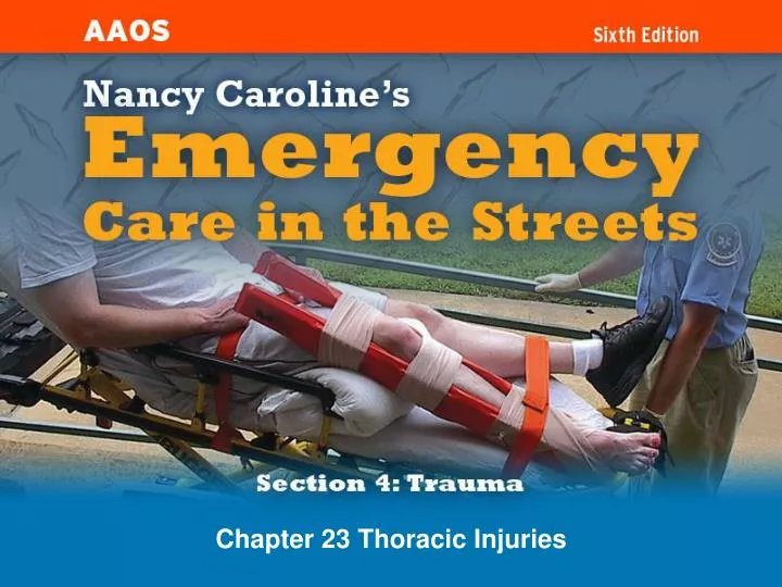 chapter 23 thoracic injuries